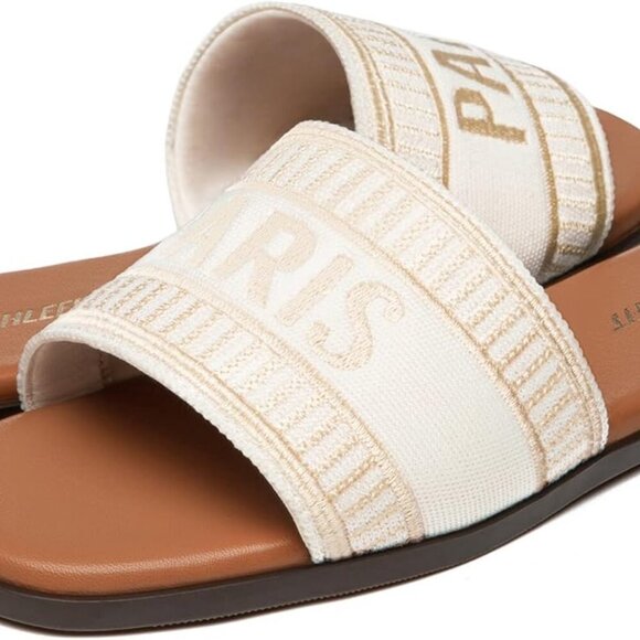Women’s Flat Sandals Comfortable Summer Slip-On Dressy Shoes Size 8 - Picture 5 of 8